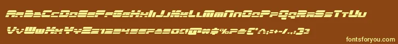 quickenital Font – Yellow Fonts on Brown Background