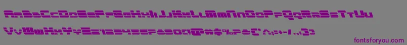 フォントquickenleft – 紫色のフォント、灰色の背景