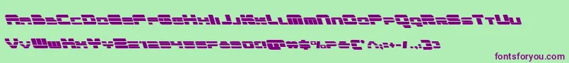 quickenleft Font – Purple Fonts on Green Background