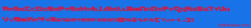 quickenleft Font – Red Fonts on Blue Background