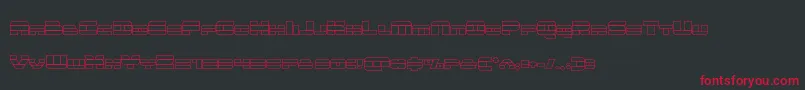 Шрифт quickenout – красные шрифты на чёрном фоне