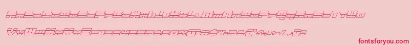 quickenoutital Font – Red Fonts on Pink Background