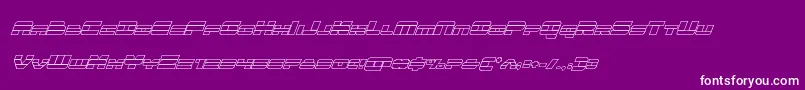 quickenoutital Font – White Fonts on Purple Background