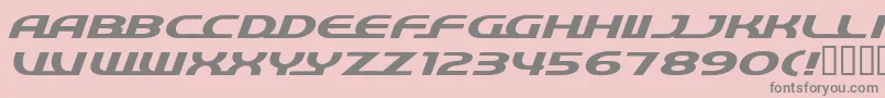 QuickExpress Font – Gray Fonts on Pink Background