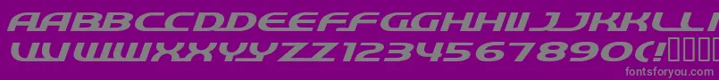 フォントQuickExpress – 紫の背景に灰色の文字