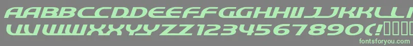 QuickExpress Font – Green Fonts on Gray Background
