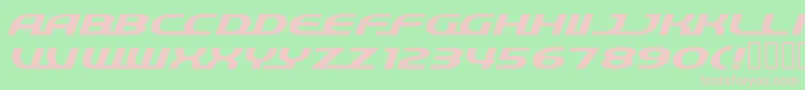 QuickExpress Font – Pink Fonts on Green Background