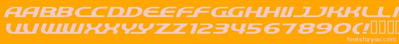 Шрифт QuickExpress – розовые шрифты на оранжевом фоне