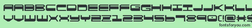 quickgear Font – Black Fonts on Green Background