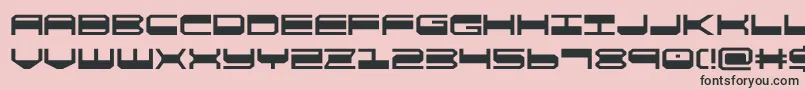 quickgear Font – Black Fonts on Pink Background