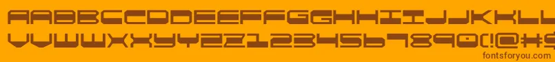 quickgear Font – Brown Fonts on Orange Background