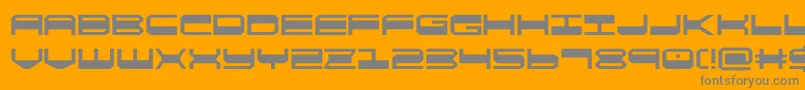 quickgear Font – Gray Fonts on Orange Background