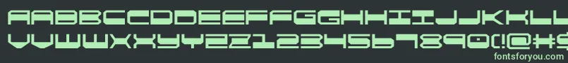 quickgear Font – Green Fonts on Black Background