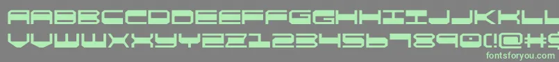 quickgear Font – Green Fonts on Gray Background