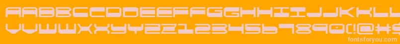 quickgear Font – Pink Fonts on Orange Background