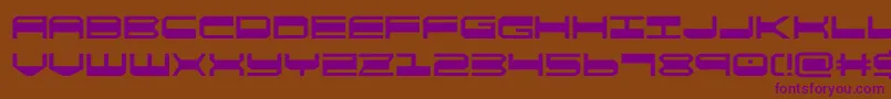 quickgear Font – Purple Fonts on Brown Background