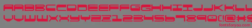 quickgear Font – Red Fonts on Gray Background