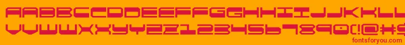 quickgear Font – Red Fonts on Orange Background