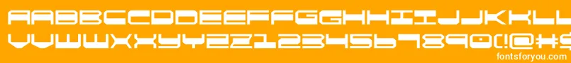 quickgear Font – White Fonts on Orange Background