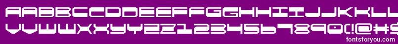 quickgear Font – White Fonts on Purple Background