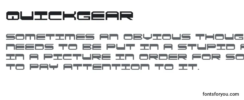 Quickgear (137850) フォントのレビュー