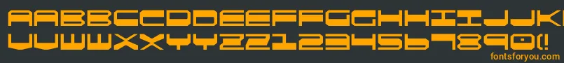 Шрифт quickgear – оранжевые шрифты на чёрном фоне