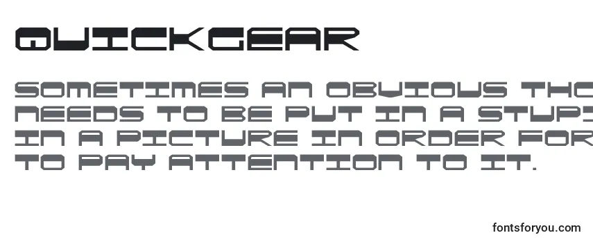 Обзор шрифта Quickgear (137851)