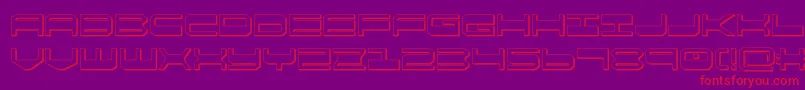 quickgear3d Font – Red Fonts on Purple Background