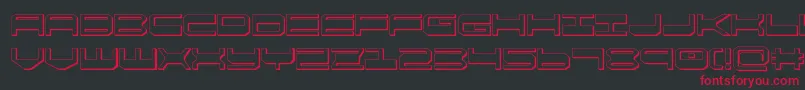 quickgear3d Font – Red Fonts on Black Background