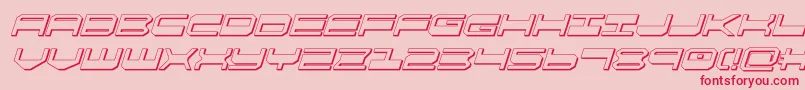 quickgear3dital Font – Red Fonts on Pink Background