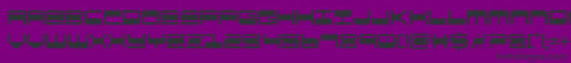 quickgearcond Font – Black Fonts on Purple Background