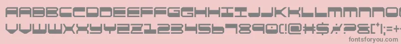 quickgearcond Font – Gray Fonts on Pink Background