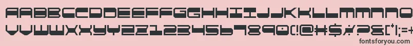 quickgearcond Font – Black Fonts on Pink Background