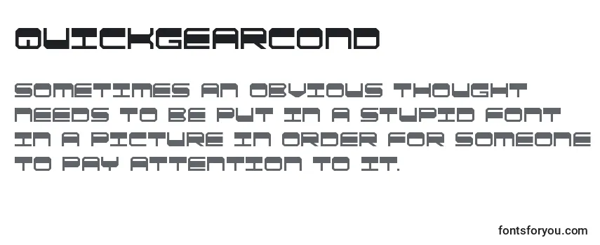 Quickgearcond (137857) Font