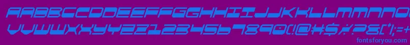 Шрифт quickgearcondital – синие шрифты на фиолетовом фоне
