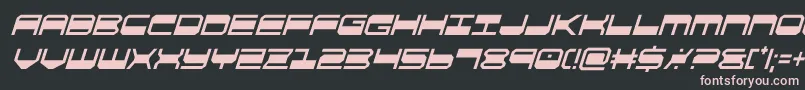 quickgearcondital Font – Pink Fonts on Black Background
