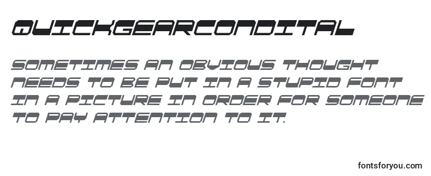 Quickgearcondital (137859) Font