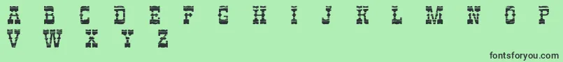 PerdidoDemo Font – Black Fonts on Green Background