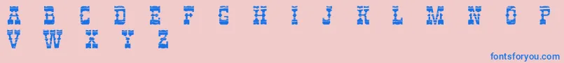 PerdidoDemo Font – Blue Fonts on Pink Background