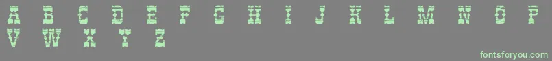PerdidoDemo Font – Green Fonts on Gray Background