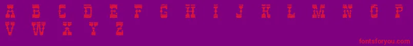 PerdidoDemo Font – Red Fonts on Purple Background