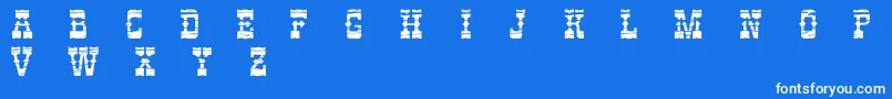 PerdidoDemo Font – White Fonts on Blue Background