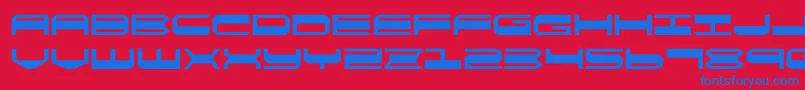 フォントquickgearexpand – 赤い背景に青い文字