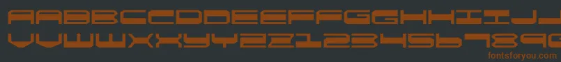 Шрифт quickgearexpand – коричневые шрифты на чёрном фоне