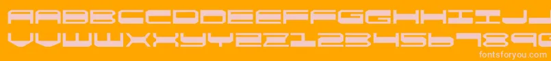フォントquickgearexpand – オレンジの背景にピンクのフォント