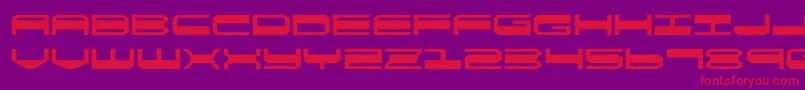 quickgearexpand Font – Red Fonts on Purple Background