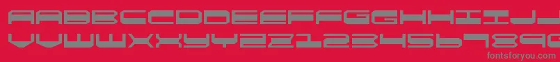 quickgearexpand Font – Gray Fonts on Red Background