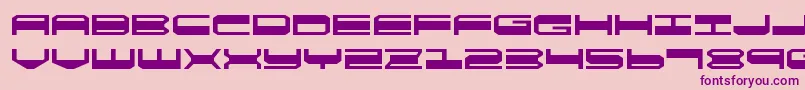 quickgearexpand Font – Purple Fonts on Pink Background