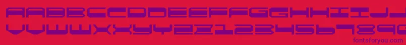 quickgearexpand Font – Purple Fonts on Red Background