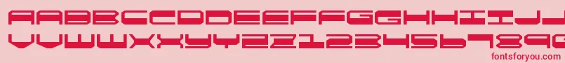 quickgearexpand Font – Red Fonts on Pink Background